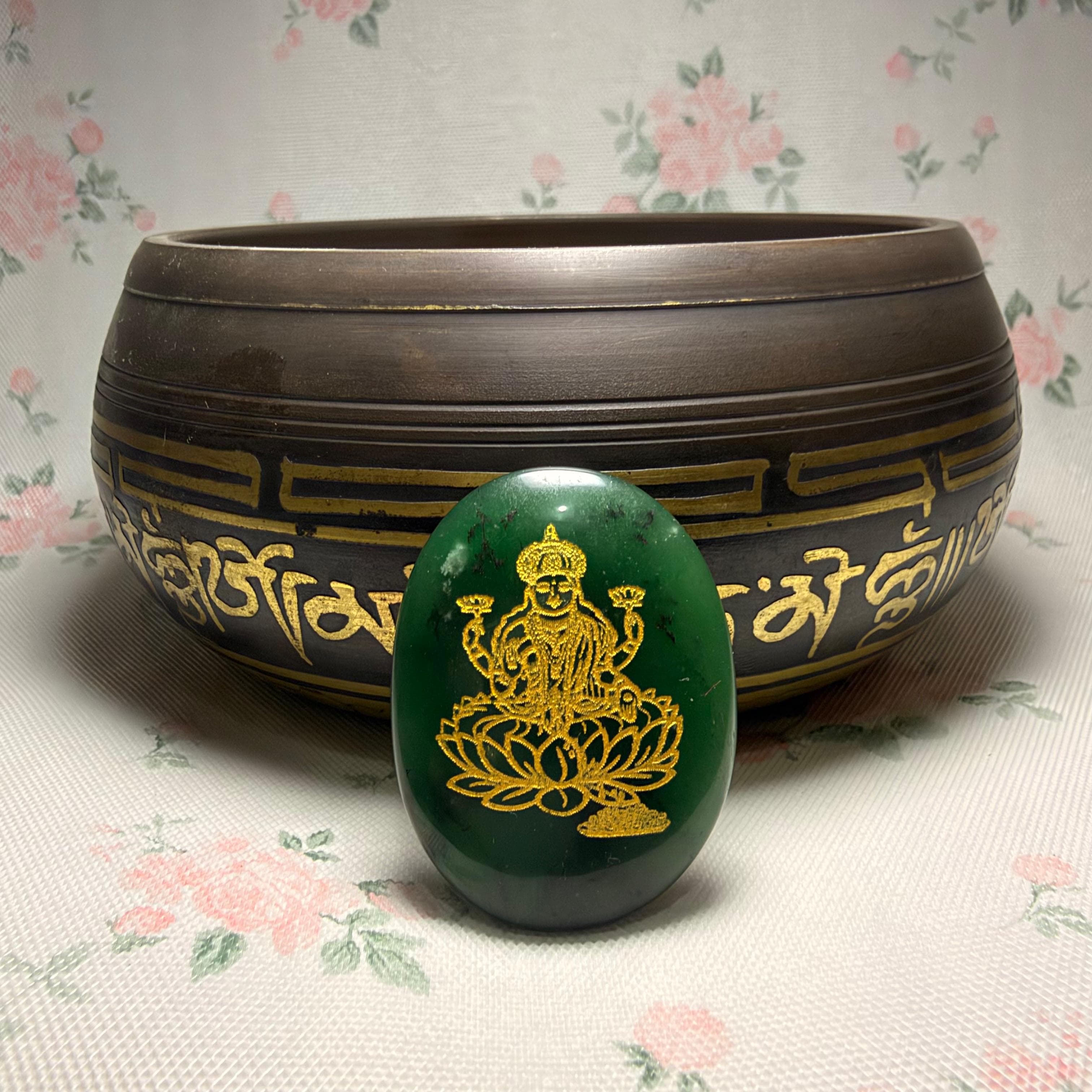 Green Jade Lakshmi Stone